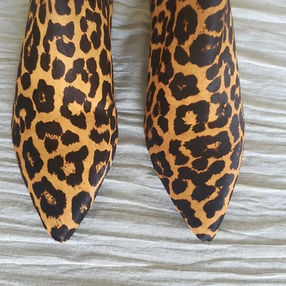 NEW Seychelles What You Need Leather Leopard Print Bootie Size 7 - Picture 3 of 11